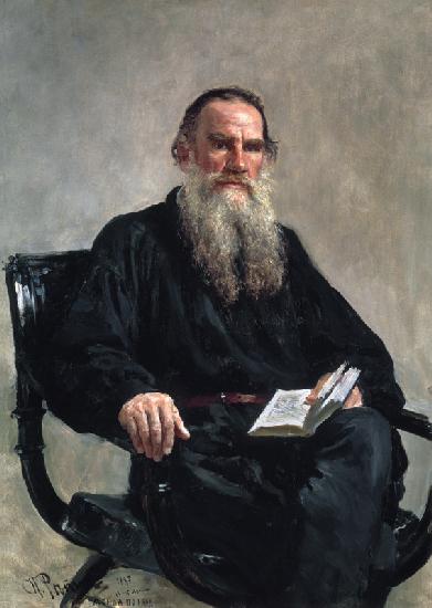 Porträt des Schriftstellers Leo N. Tolstoi (1828-1910)