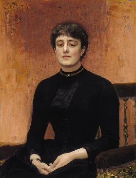 Porträt von Jelisaweta Swanzeva (1864-1921)