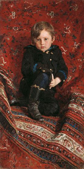 Porträt von Juri Repin, Sohn des Künstlers