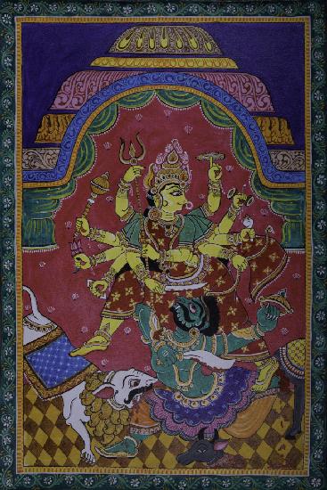 GODDESS DURGA PAINTING