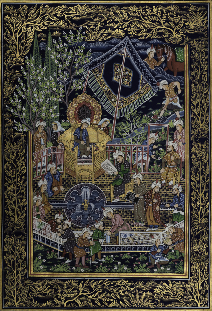 INDO-PERSIAN MINIATURE PAINTING von IMAGINEERS STUDIO