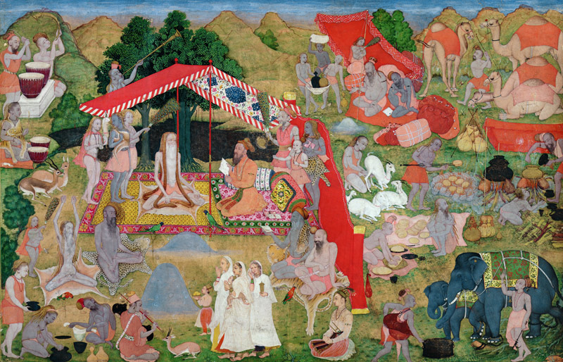 Ms E-14 Tribal Leaders Meeting Hermits, from a Moraqqa von Indian School