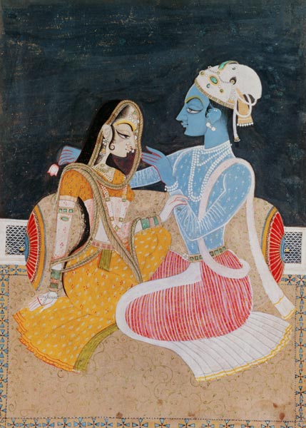 Krishna and Radha von Indian School, (20th century)