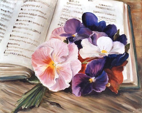 Blumen auf dem Tisch von Ingeborg Kuhn