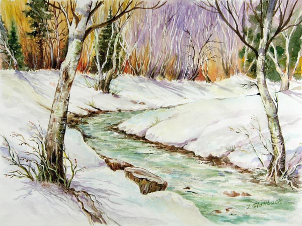 Winterwald von Ingrid Glattback