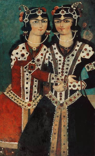 Portrait of Twins von Iranian School