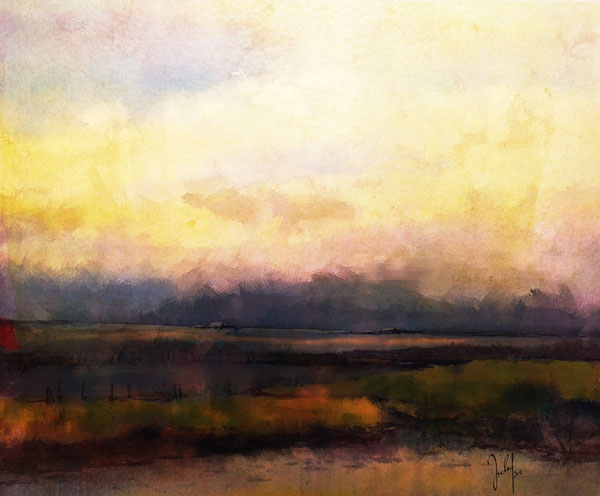 bog at dusk von Georg Ireland