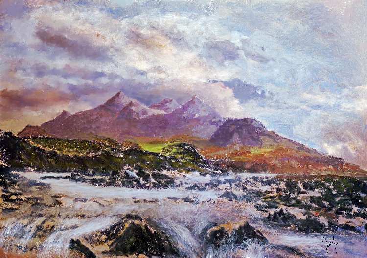 Cuillin hills, Isle of Skye von Georg Ireland