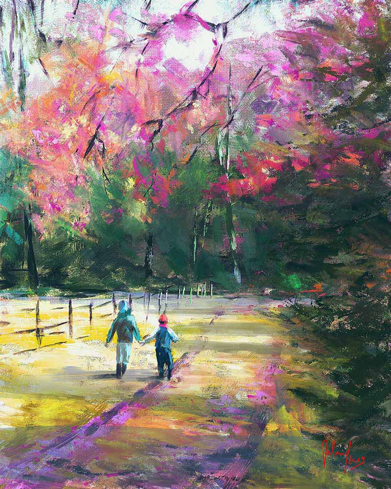 Herbstsonne von Georg Ireland