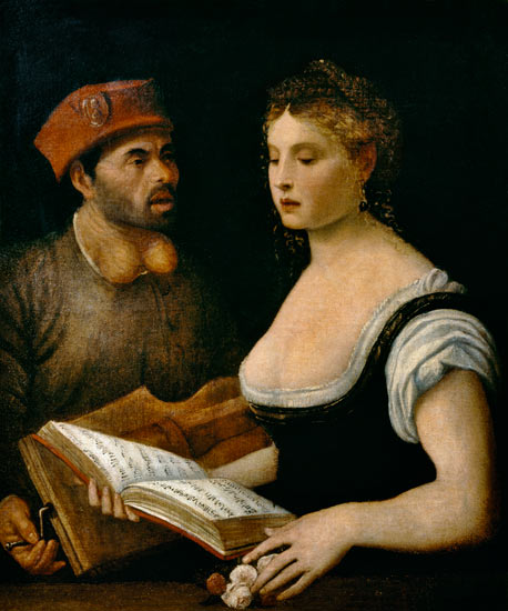 The Music Lesson von Scuola pittorica italiana