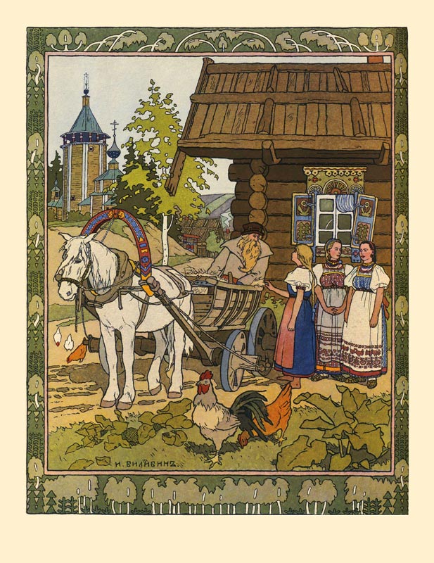 Illustration zum Märchen Finist, der Falke von Ivan Jakovlevich Bilibin