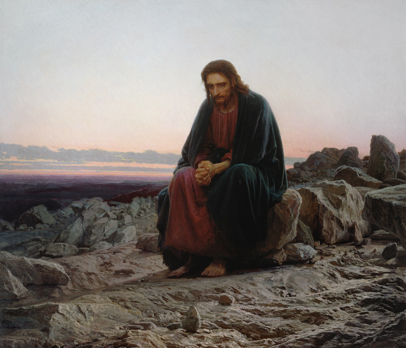 Christ in the Wilderness von Ivan Nikolaevich Kramskoy