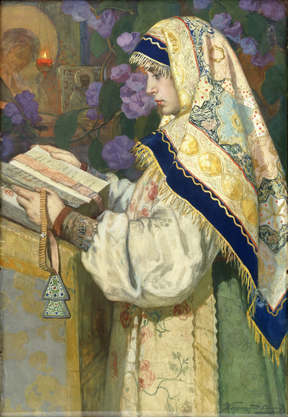 The Maiden at Prayer von Ivan Silych Goriuschkin-Sorokopudov