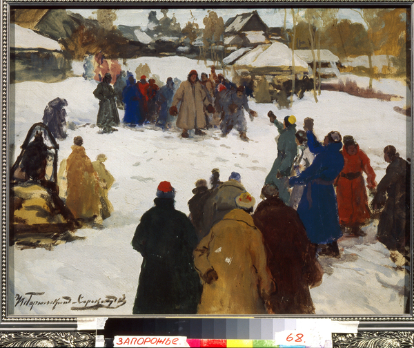 Fig fight. (Fist fighting) von Ivan Silych Goriuschkin-Sorokopudov