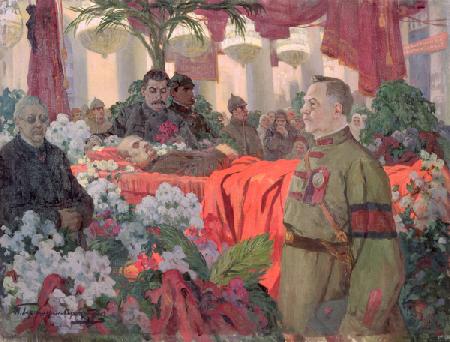 Lenins (1870-1924) funeral ceremony