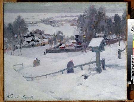 Winter evening, 20th century