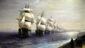 Die Schiffsparade 1849