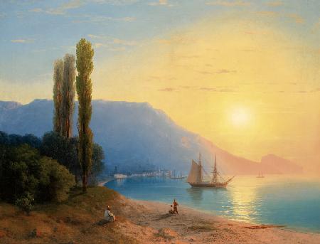 Sonnenuntergang in Jalta