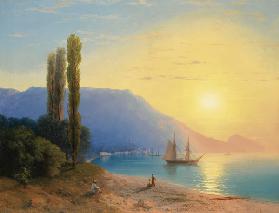 Sonnenuntergang in Jalta