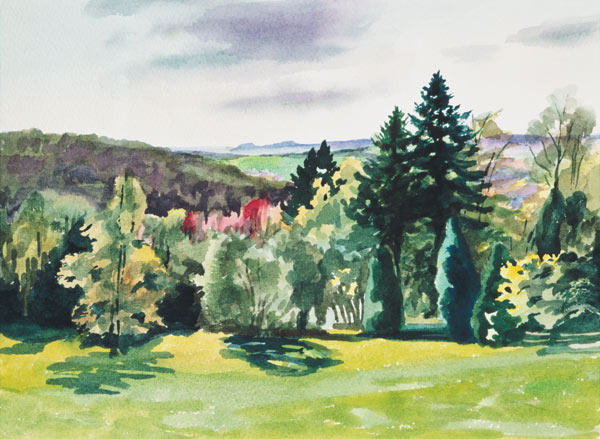 No.61 Summer, Beaufays, Liege, Belgium (w/c)  von Izabella  Godlewska de Aranda