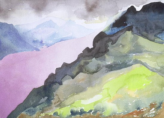 Loch Ness from Glendoe Lodge, 1995 (w/c on paper)  von Izabella  Godlewska de Aranda