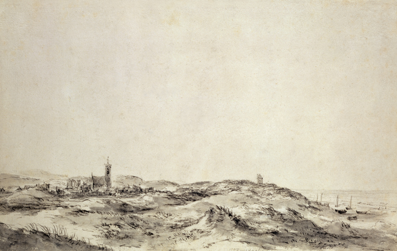The Dunes at Wijk aan Zee von Jacob Isaacksz van Ruisdael
