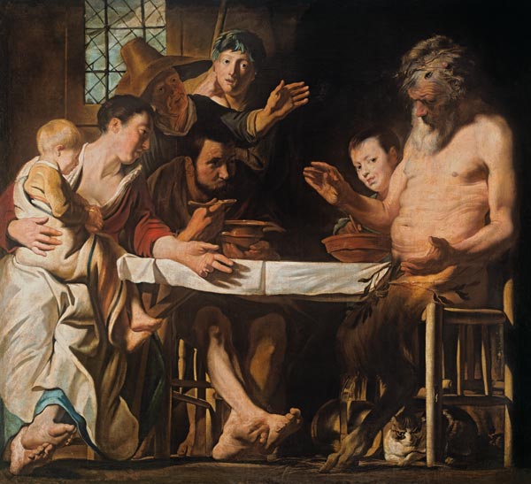 Der Satyr beim Bauern von Jacob Jordaens