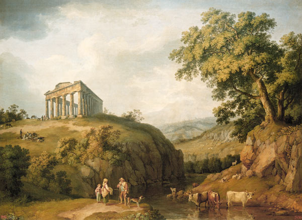 Tempel von Segesta von Jacob Philipp Hackert