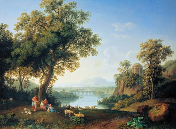 Flußlandschaft von Jacob Philipp Hackert