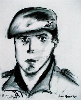 Martyn Lees, Kabul, Afghanistan, 19th February 2002 (charcoal on paper) 