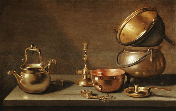 Stillleben mit Küchengeräten. von Jacob Willemsz Delff