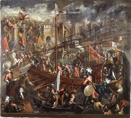 The Taking of Constantinople von Jacopo Palma il Giovane