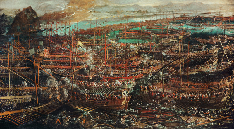 Naval Battle of Lepanto 1571 / Tintorett von Jacopo Robusti Tintoretto