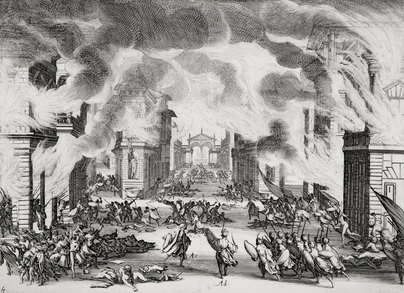 Illustration zur Tragödie "Soliman" von Prospero Bonarelli von Jacques Callot