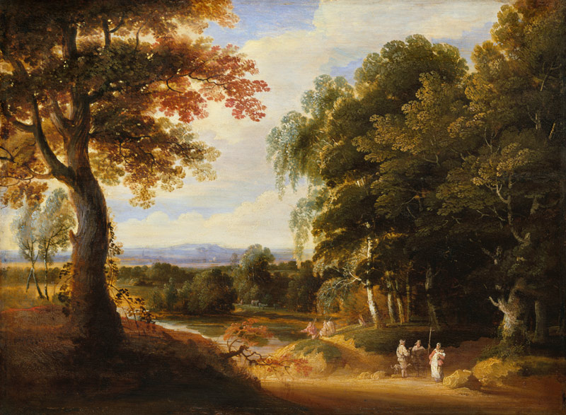 Landschaft mit Eingang zum Walde von Jacques d' Arthois