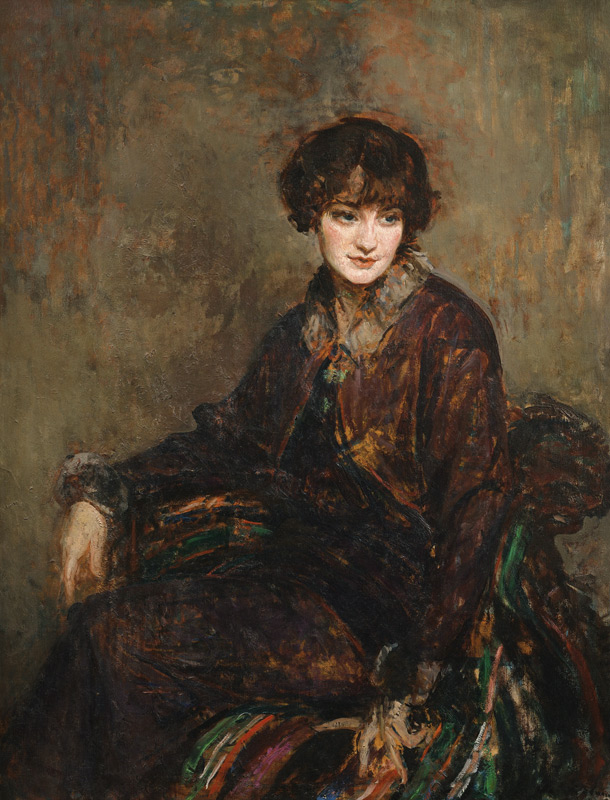 Porträt von Daisy Fellowes, geb. Marguerite Decazes de Glücksbierg (1890-1962) von Jacques-Emile Blanche