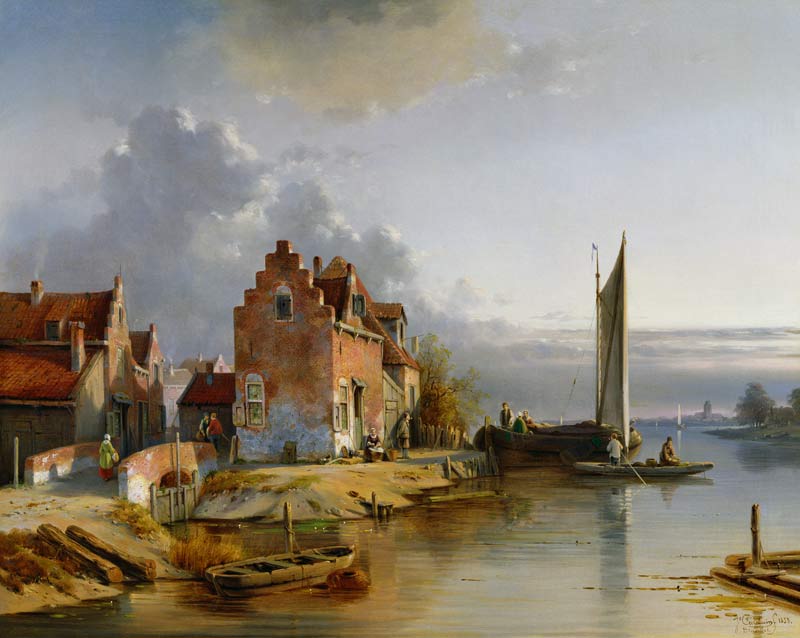 Belgian Riverside von Jacques François Carabain