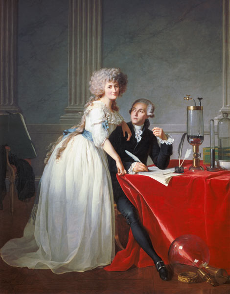Antoine Laurent de Lavoisier und seine Frau von Jacques Louis David