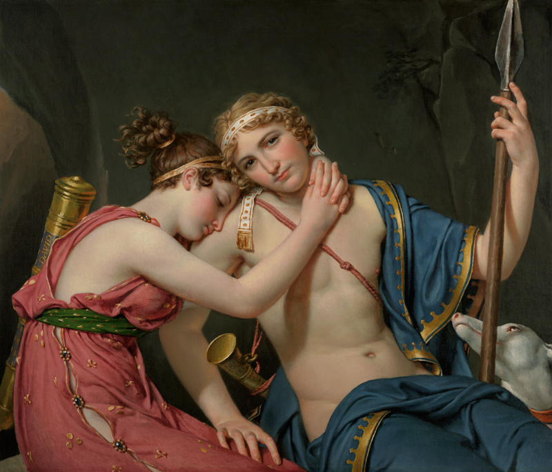 Der Abschied des Telemachus von Eucharis von Jacques Louis David