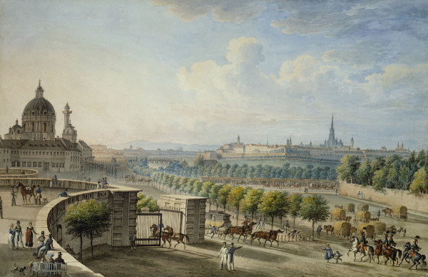 Wien vom Schwarzenbergpalais von Jakob Alt
