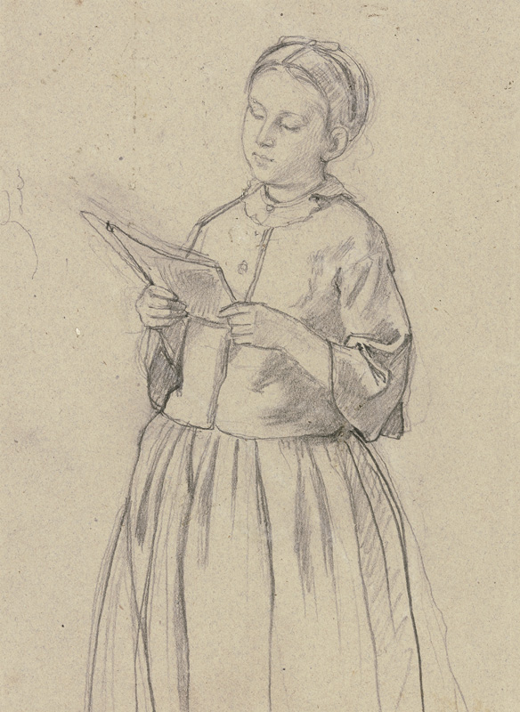 Lesendes Mädchen von Jakob Becker