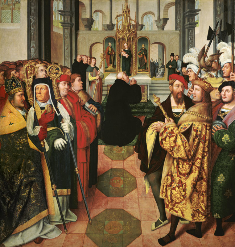 Der hl. Bernhard auf dem Reichstag zu Speyer von Jakob van Utrecht