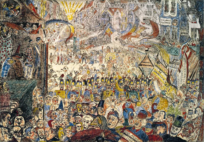 Der Einzug Christi in Brüssel, 1898 von James Ensor