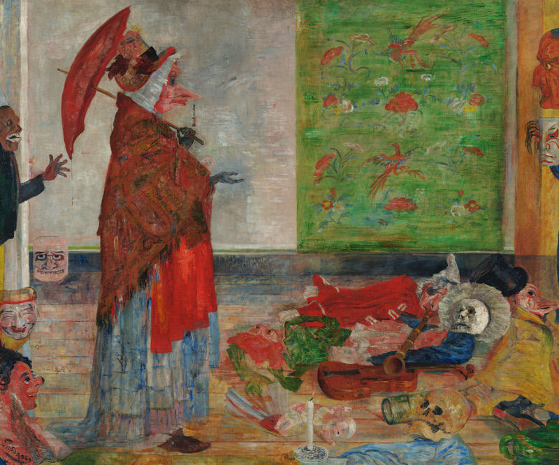 Die Verwunderung der Maske Wouse von James Ensor