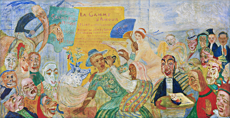 Die heruntergerissene Maske von James Ensor