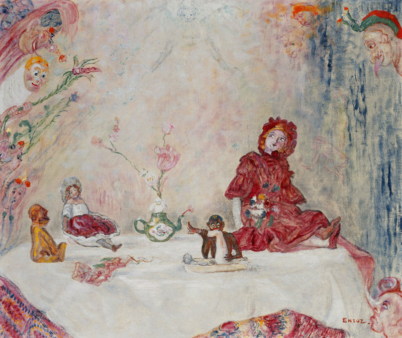 Masken und Puppen (Masques et Poupes) von James Ensor