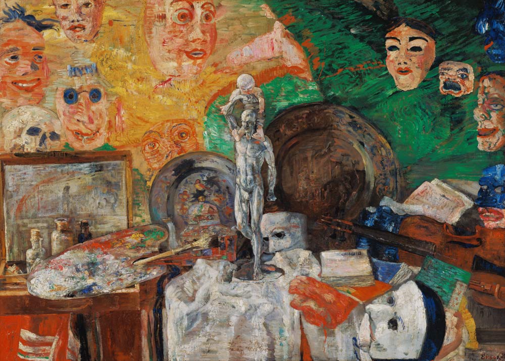 Stillleben im Atelier von James Ensor