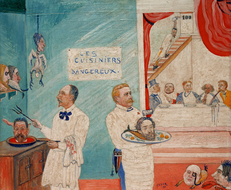 Die gefährlichen Köche, 1896 von James Ensor