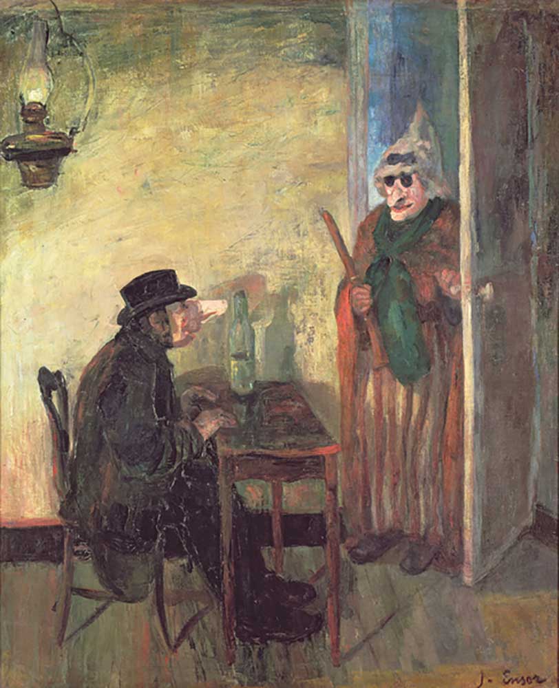 Die skandalisierten Masken, 1883 von James Ensor