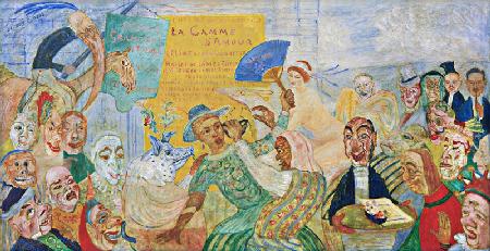 Die heruntergerissene Maske